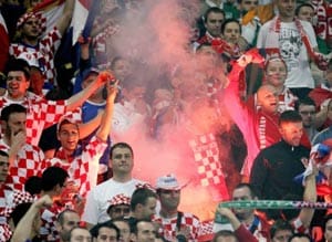 Euro 2012: Croatia in dock for fans' flares, smoke bombs Euro 2012: Croatia in dock for fans' flares, smoke bombs