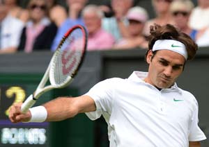 A confident Roger Federer has his eyes set on Wimbledon