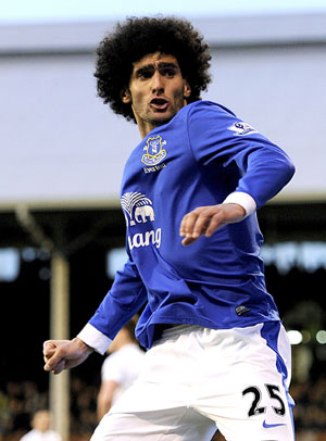 Marouane Fellaini, Nikica Jelavic keep Everton in fourth position