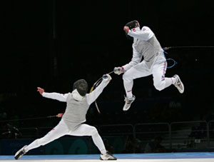 Moutoussamy, 14, makes fencing history
