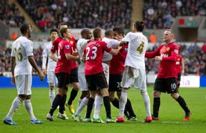 Van Persie lucky to be alive: Ferguson fumes at Swansea's tackle