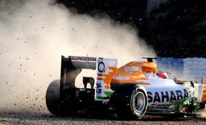 Force India to warn drivers Sutil, Di Resta for Chinese GP collision