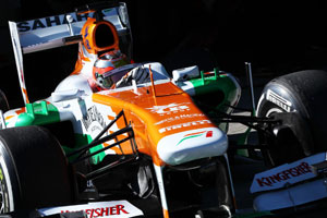 Force India's Young Driver Test continues in Silverstone