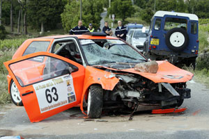 Two killed as rally car crashes into crowd in France