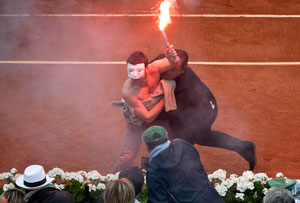 French Open final hit by same-sex marriage protest
