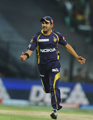 Gambhir fined for slow over rate