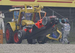Timo Glock declared fit after smash in Chinese GP