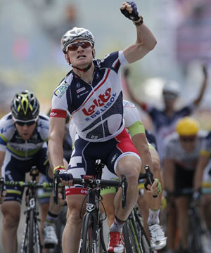 Germany's Andre Greipel wins 4th stage at Tour de France