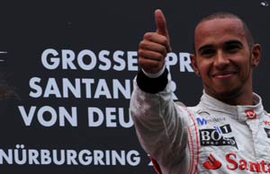 Emphatic win for Hamilton at Germany