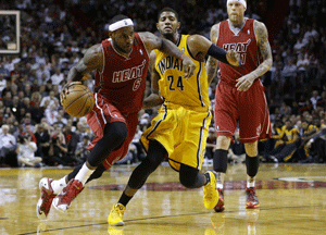 NBA: Miami Heat finish strongly to edge Indiana Pacers 97-94