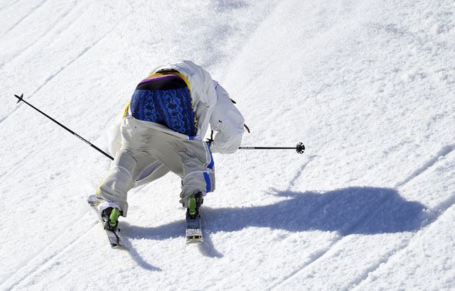 Sochi 2014: Skier Henrik Harlaut catches the eye after losing trousers during Winter Olympics event