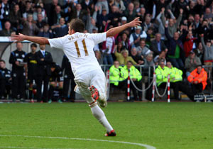 Swansea go past Wigan to end barren run