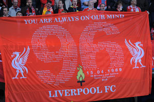 Hillsborough tribute ahead of match between Liverpool and Manchester City