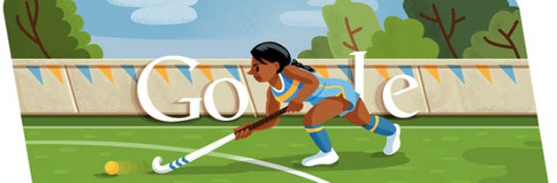 London 2012 Hockey is the latest Google Doodle