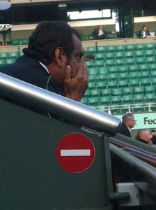 Sania Mirza's father and his anxious moment