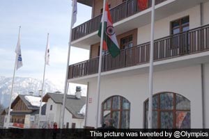Indian flag raised at Winter Olympics Games Village in Sochi