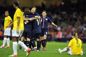 London 2012: Japan knock Brazil out of women's football