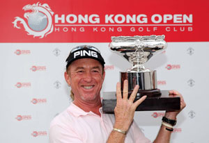 Miguel Angel Jimenez wins record-equalling fourth Hong Kong Open