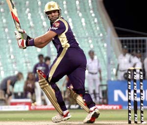 Kolkata Knight Riders' bus stoned