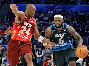 Bryant, West hold on to win NBA All-Star game
