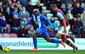 Wigan beats West Ham 2-1 in Premier League