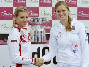 Kvitova to face Kirilenko in Fed Cup final opener