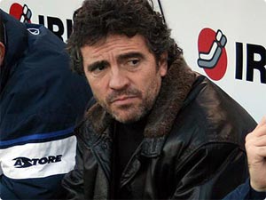 Spanish football manager Lillo watches Indian team practice