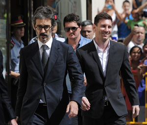 Lionel Messi answers tax charges in court