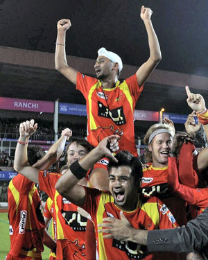 Ranchi Rhinos are champions of inaugural Hockey India League