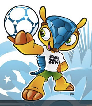 Armadillo unveiled as mascot of 2014 World Cup