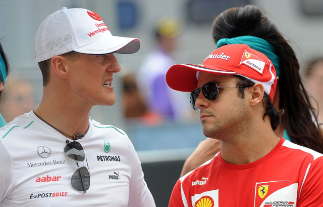 Michael Schumacher showing 'responses', hope he will enjoy life again: Felipe Massa