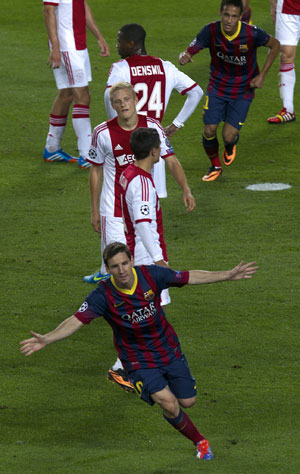 UEFA Champions League round-up: Hat-trick man Messi sparkles, Chelsea shocked