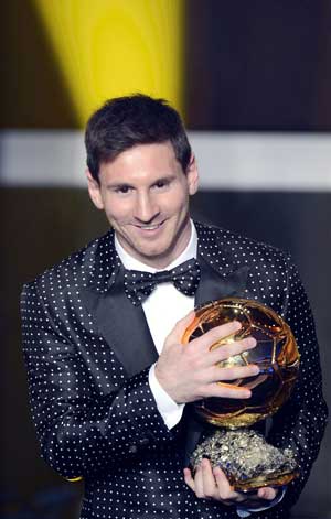 Lionel Messi wins record 4th world's best player award
