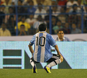 Messi magic fails to draw a packed house