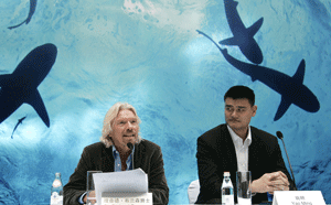 Yao Ming, Branson join hands to fight shark fin trade