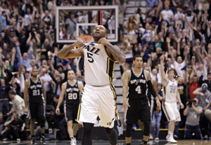 Utah Jazz beat San Antonio Spurs 99-96