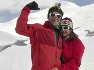 Soaring love: Indian couple set sights on climbing seven mountains