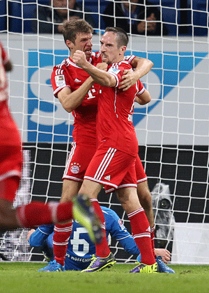 Bayern Munich equal Bundesliga record with Hoffenheim win