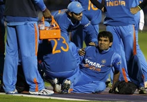 Munaf suffers suspected ankle injury Munaf suffers suspected ankle injury