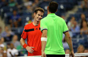 US Open: Defending champion Andy Murray races to victory in first round