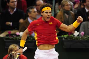 Davis Cup: Rafael Nadal puts Spain on brink of victory