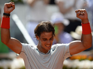 Rafael Nadal overcomes David Ferrer to make Madrid Masters semis