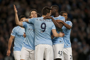 EPL: Samir Nasri scores twice in Manchester City's 3-0 win over Swansea City