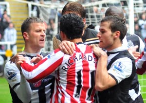 Newcastle and Sunderland fined for derby dust-up