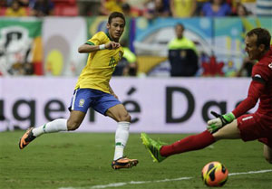 Neymar stars in Brazil's thumping win over Australia in friendly
