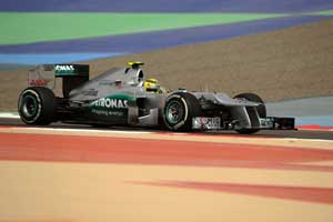 Rosberg fastest in 2nd practice for Bahrain GP