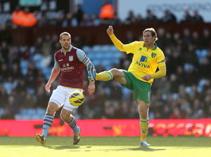 Turner earns draw for Norwich at Aston Villa