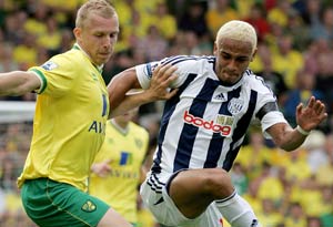 West Brom beat Norwich 1-0