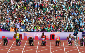 London 2012 defends booming music during athletics