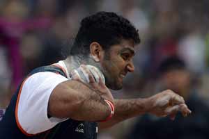London 2012 Athletics: Shot putter Om Prakash flops